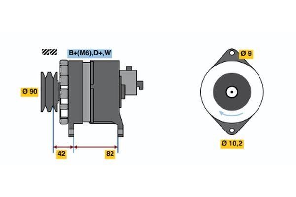  6 033 GB5 001 Alternator 6033GB5001