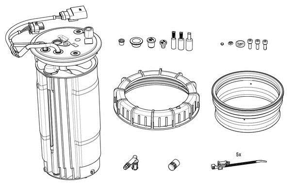 Bosch F 01C 600 244 Heating, tank unit (urea injection) F01C600244