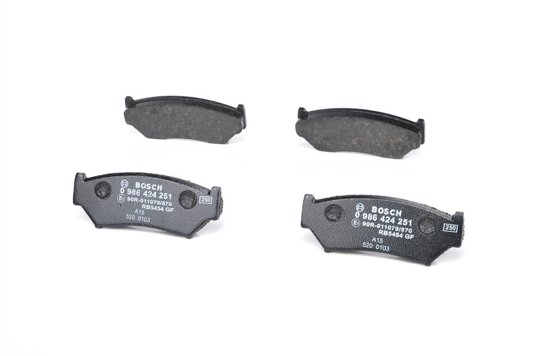 Brake pad set Bosch 0 986 424 251