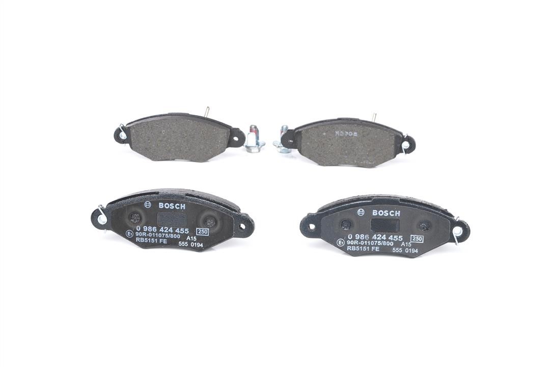 Brake pad set Bosch 0 986 424 455