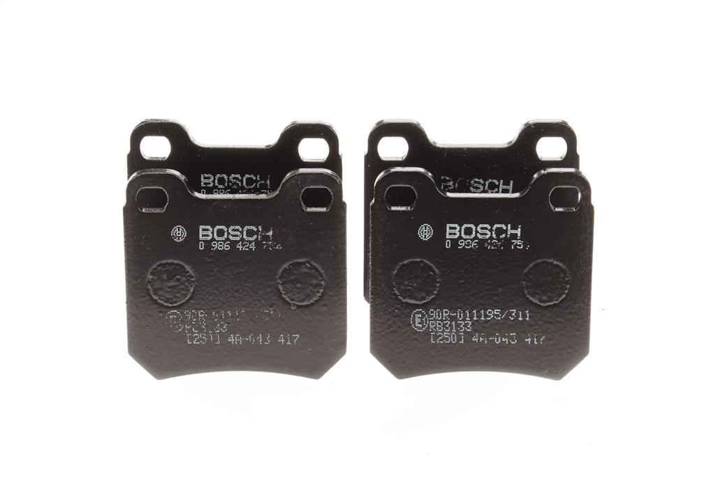Bosch 0 986 424 754 Brake Pad Set, disc brake 0986424754