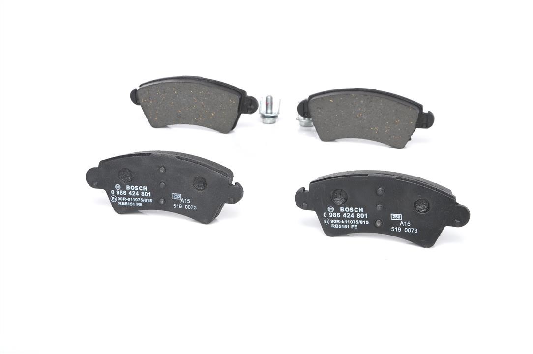 Brake pad set Bosch 0 986 424 801