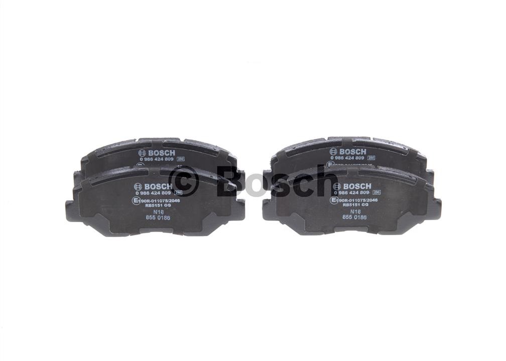 Brake Pad Set, disc brake Bosch 0 986 424 809