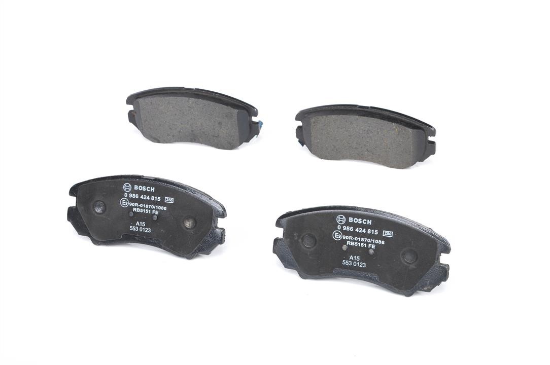 Front disc brake pads, set Bosch 0 986 424 815