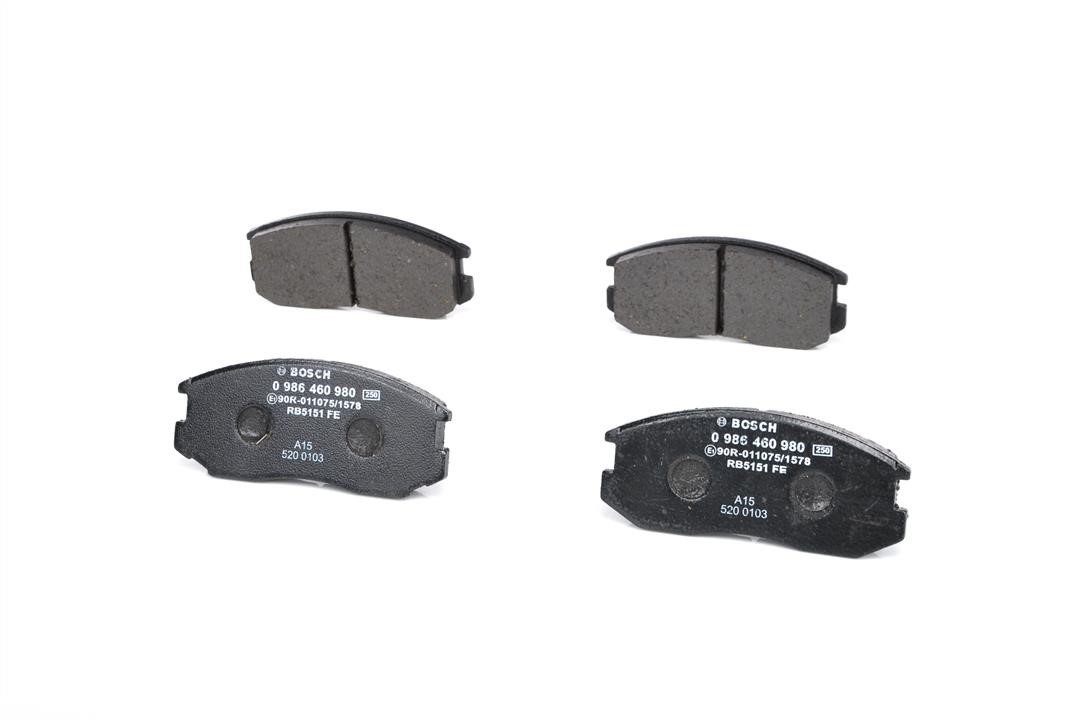 Brake pad set Bosch 0 986 460 980