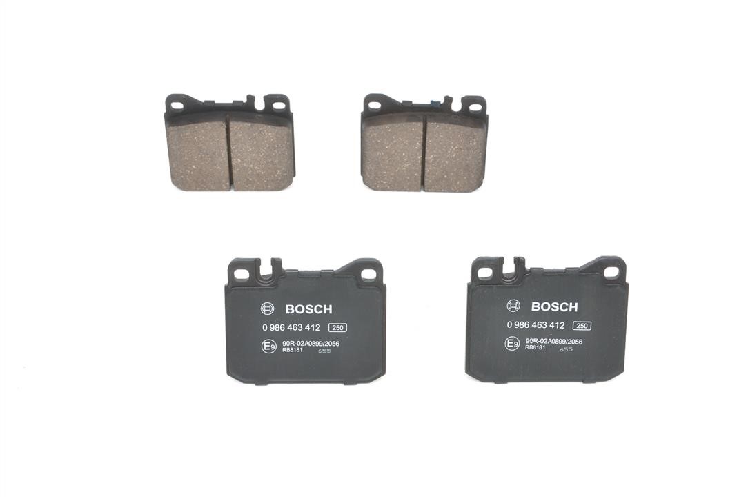 Bosch 0 986 463 412 Brake Pad Set, disc brake 0986463412