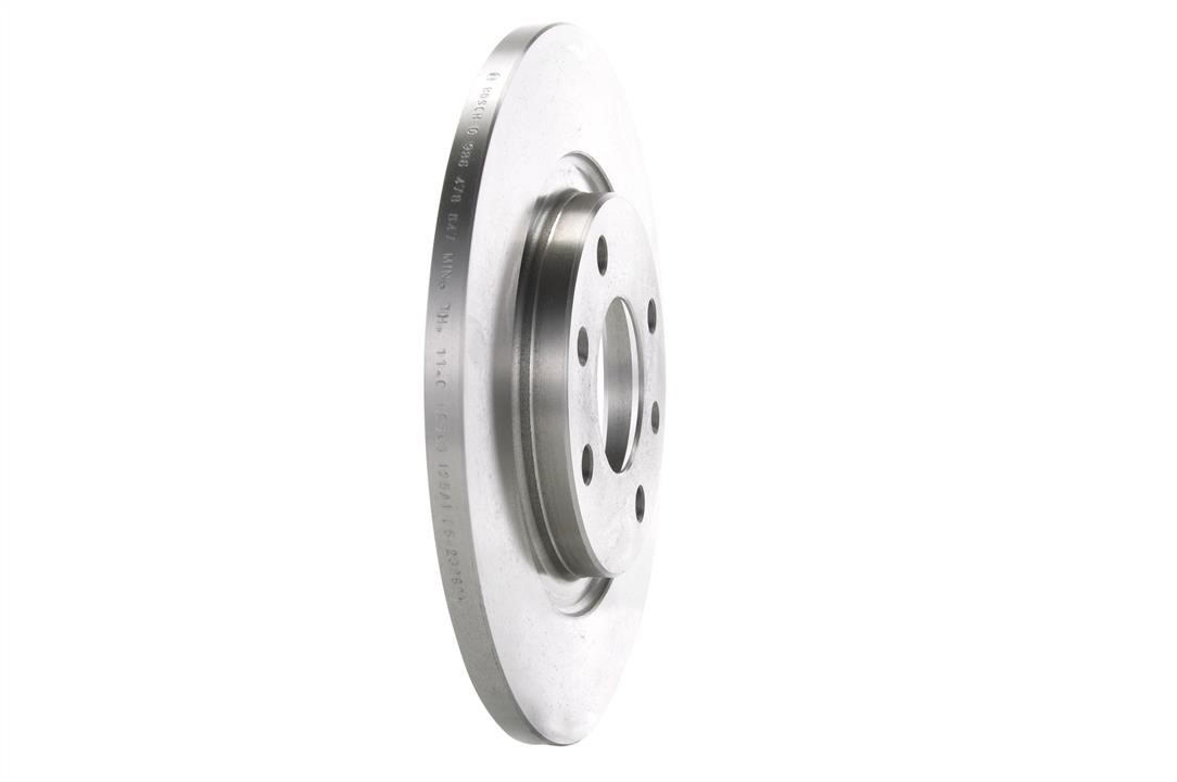 Unventilated front brake disc Bosch 0 986 478 847