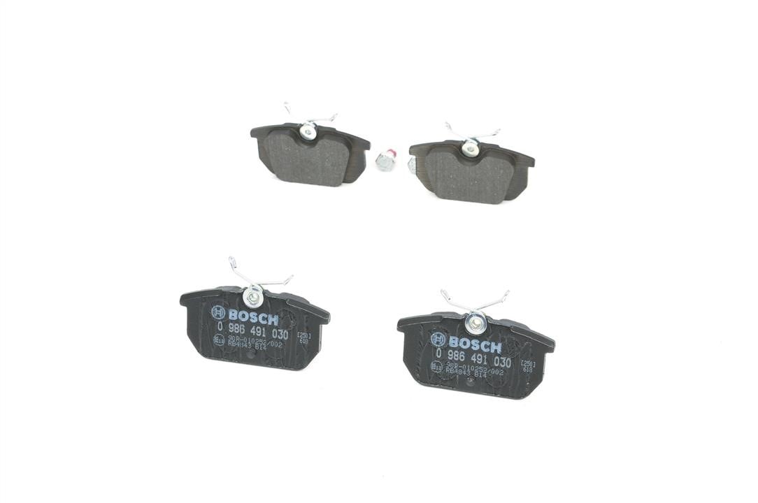 Brake pad set Bosch 0 986 491 030