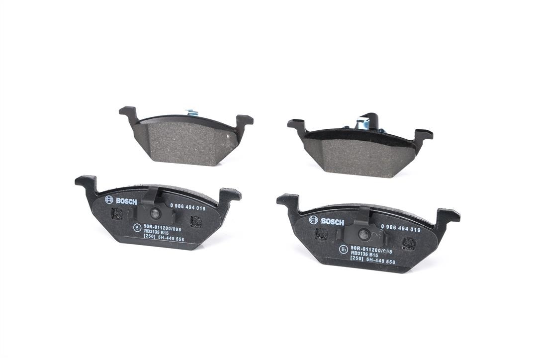Brake pad set Bosch 0 986 494 019
