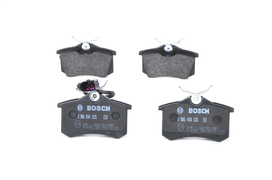 Brake Pad Set, disc brake Bosch 0 986 494 025