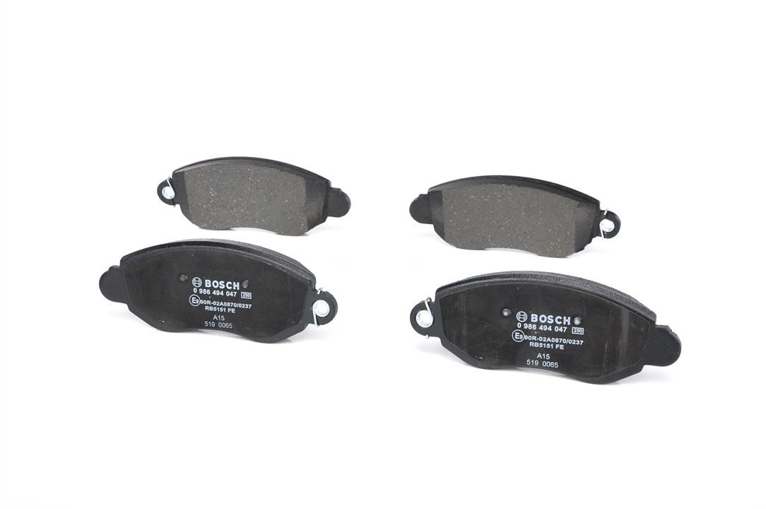 Brake pad set Bosch 0 986 494 047
