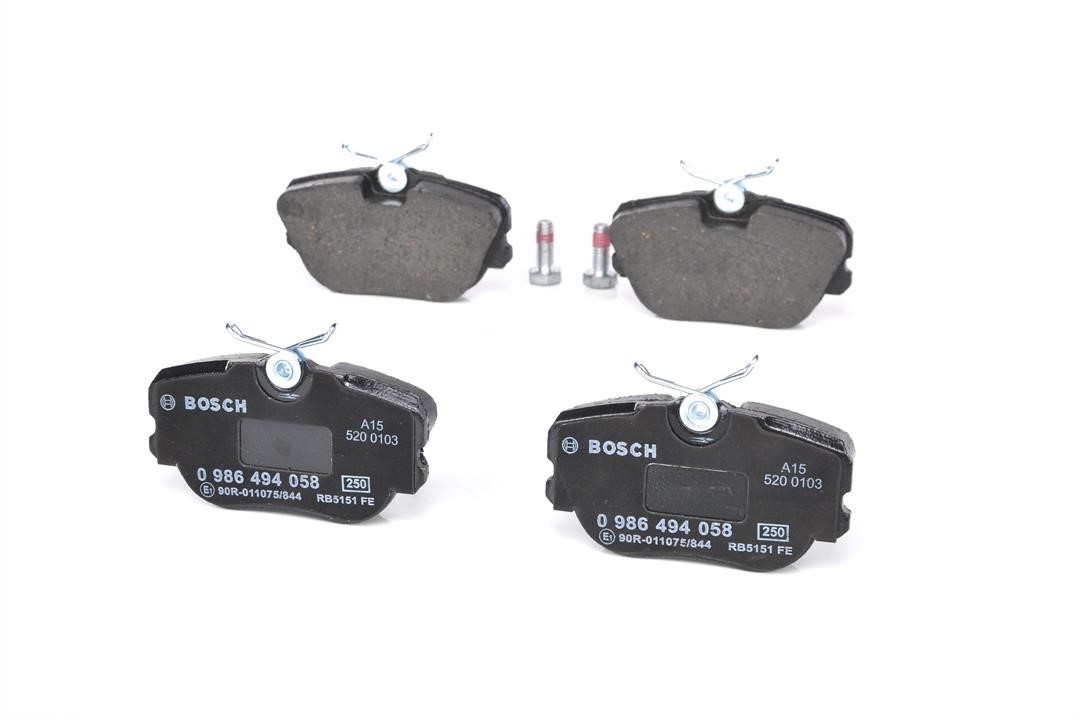 Brake pad set Bosch 0 986 494 058