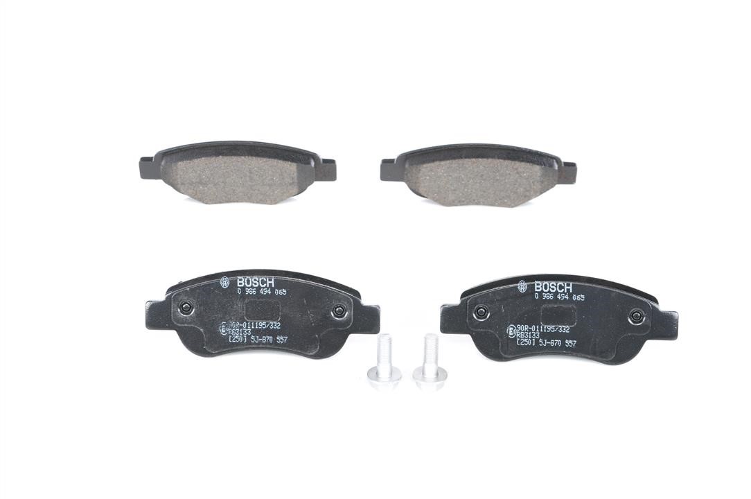 Brake Pad Set, disc brake Bosch 0 986 494 065