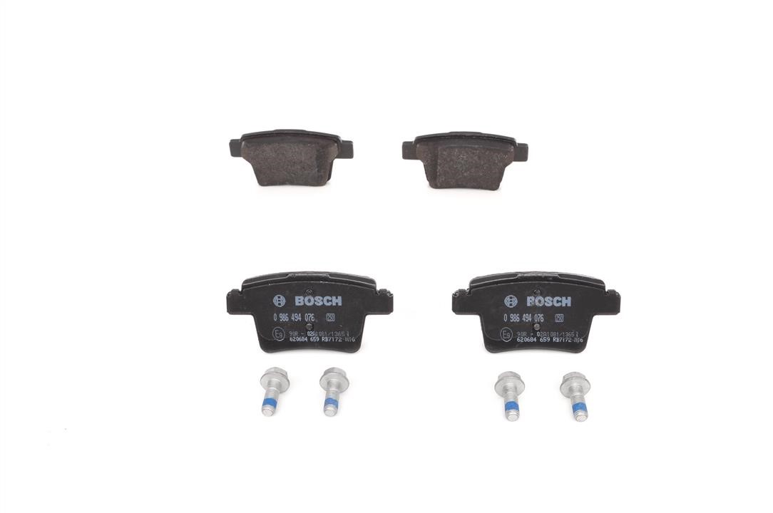 Brake Pad Set, disc brake Bosch 0 986 494 076