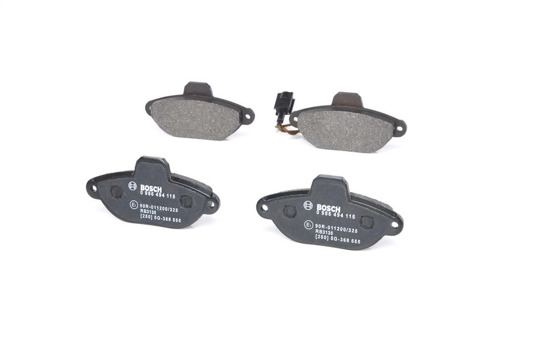 Brake pad set Bosch 0 986 494 115
