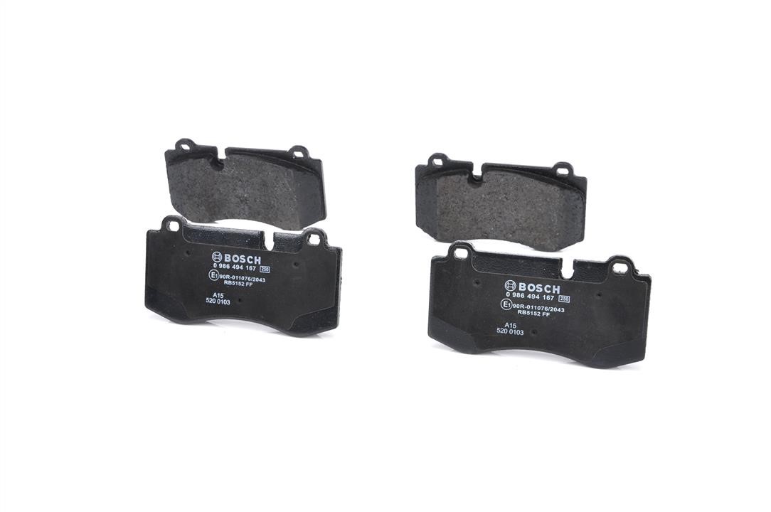 Brake pad set Bosch 0 986 494 167