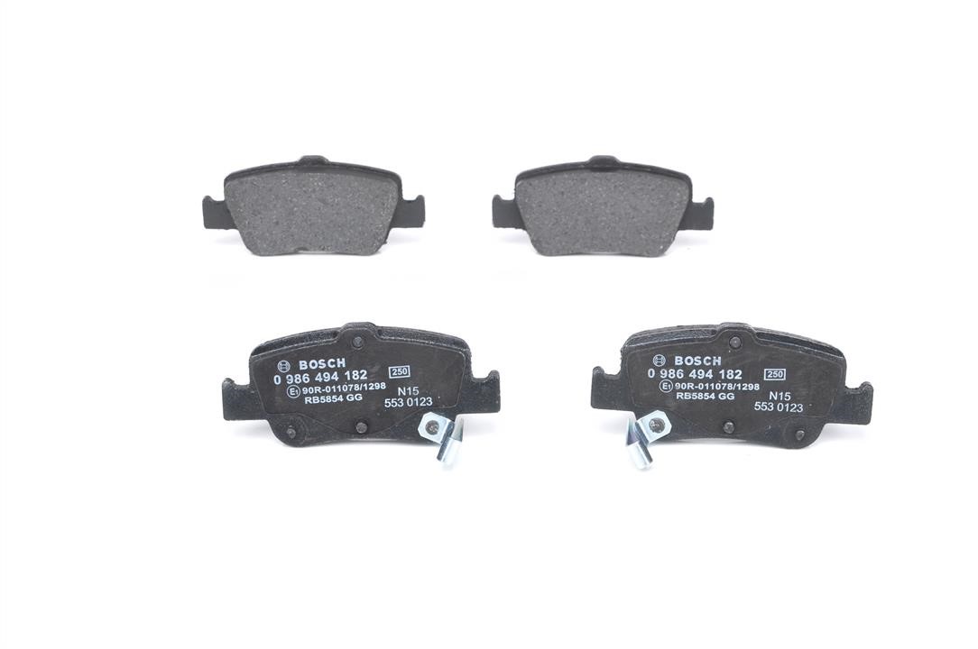 Brake Pad Set, disc brake Bosch 0 986 494 182