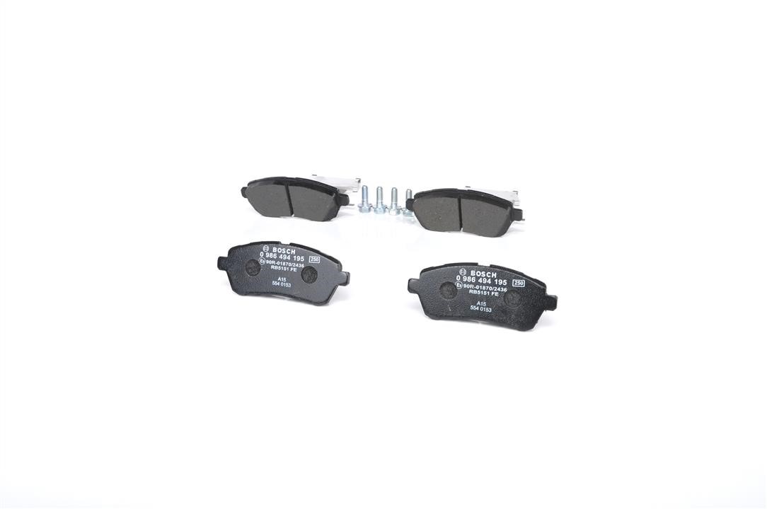 Brake pad set Bosch 0 986 494 195