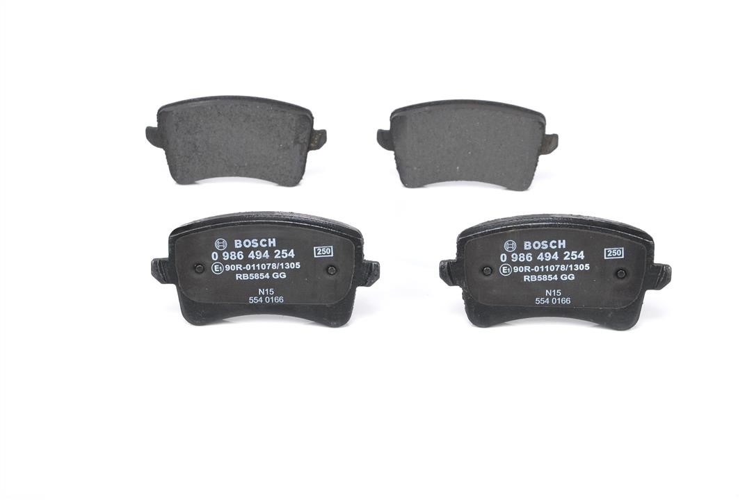 Brake Pad Set, disc brake Bosch 0 986 494 254