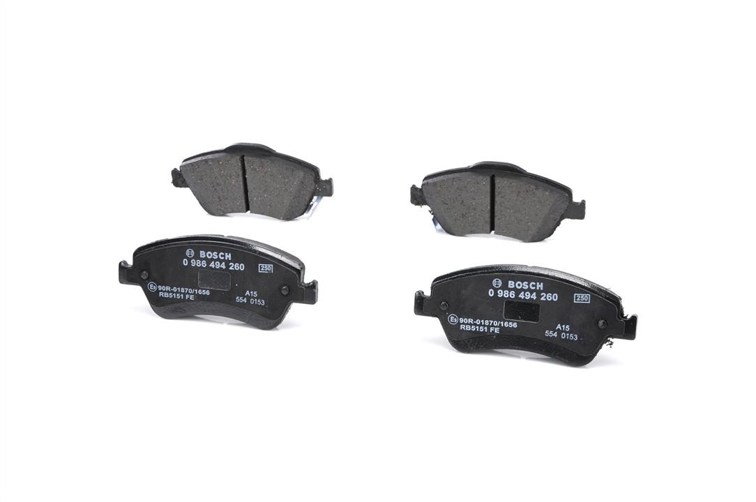 Brake pad set Bosch 0 986 494 260