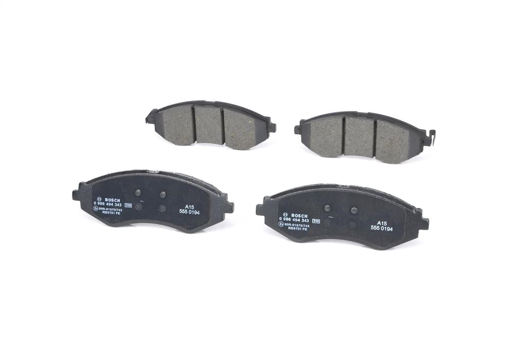 Brake pad set Bosch 0 986 494 343