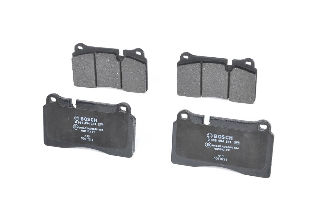 Brake pad set Bosch 0 986 494 351