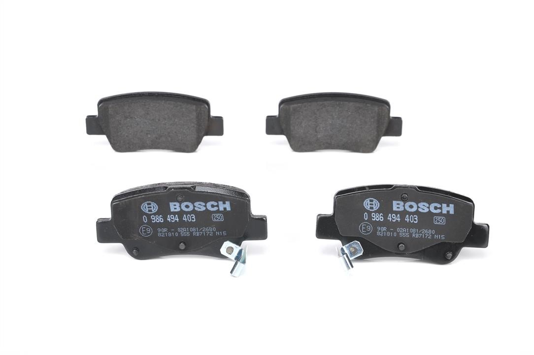 Brake Pad Set, disc brake Bosch 0 986 494 403