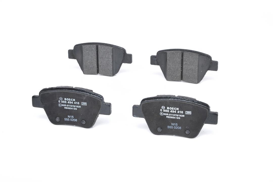 Rear brake pad set Bosch 0 986 494 416