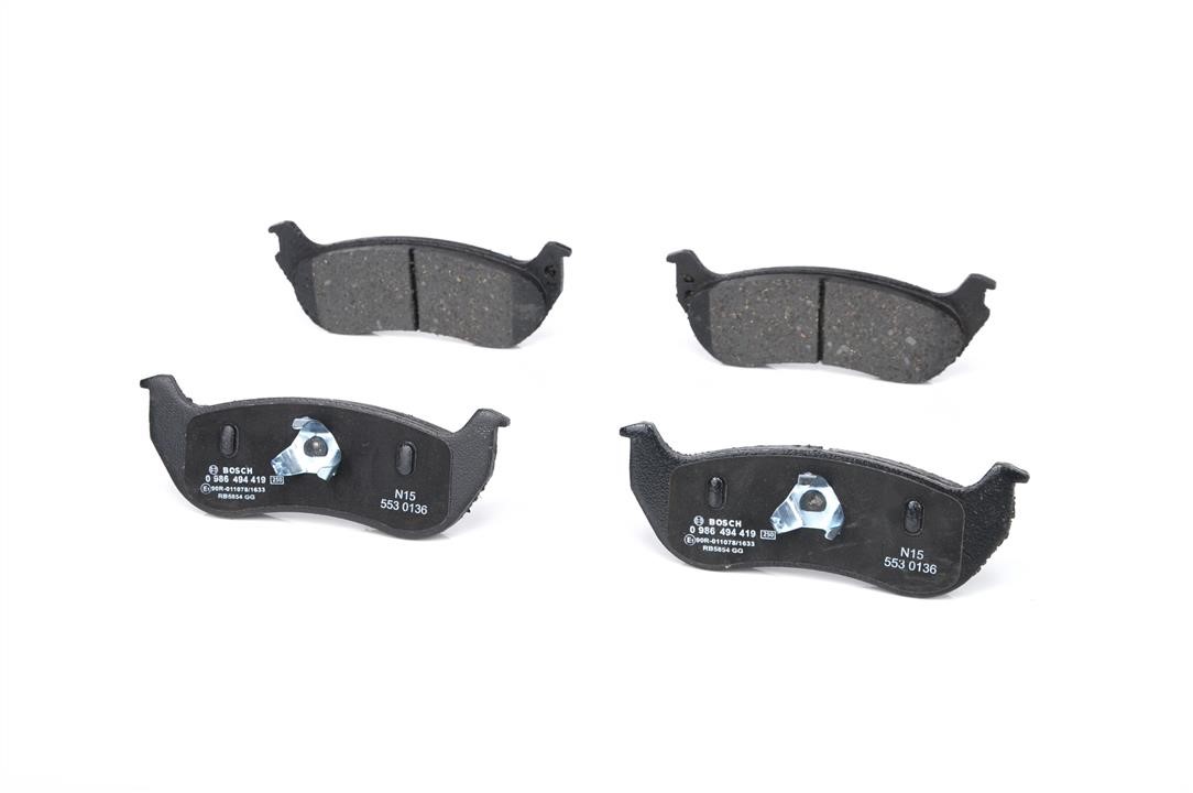 Brake pad set Bosch 0 986 494 419