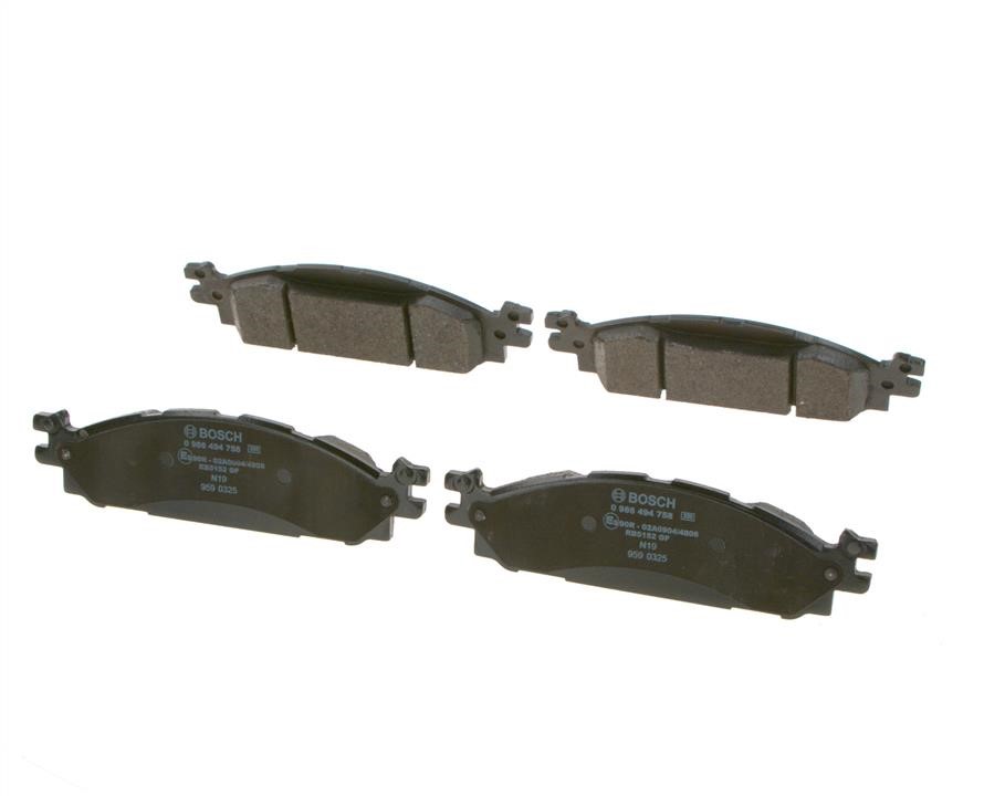 Brake pad set Bosch 0 986 494 758