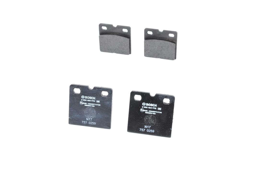 Brake pad set Bosch 0 986 494 775