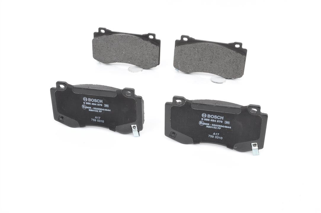 Brake pad set Bosch 0 986 494 870