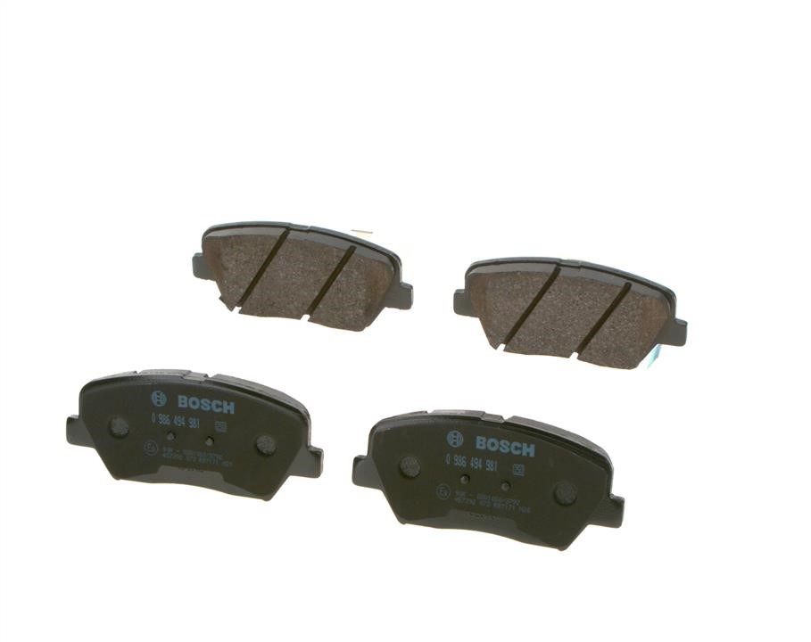 Brake pad set Bosch 0 986 494 981
