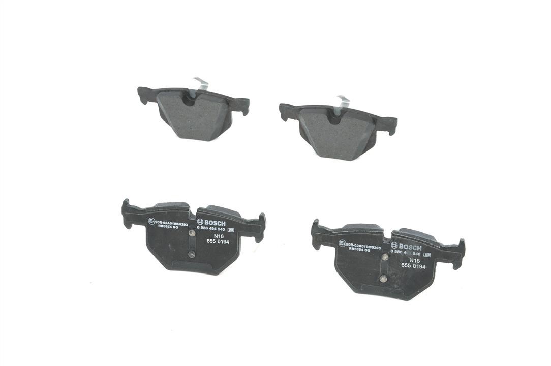 Brake pad set Bosch 0 986 494 540