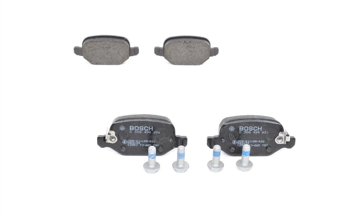 Brake Pad Set, disc brake Bosch 0 986 494 934