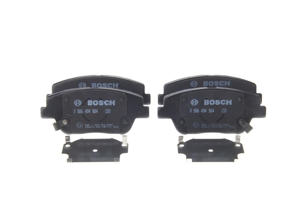 Brake Pad Set, disc brake Bosch 0 986 494 984