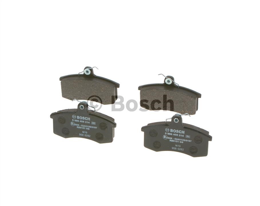 Brake Pad Set, disc brake Bosch 0 986 495 214