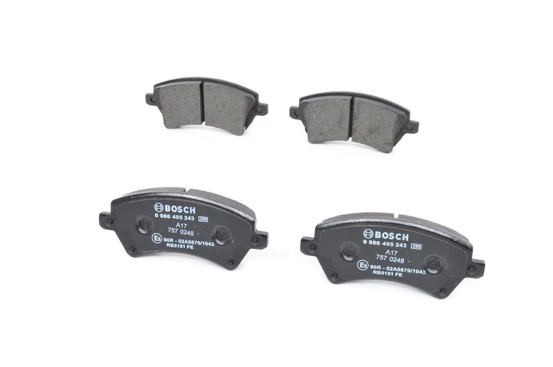Brake pad set Bosch 0 986 495 243