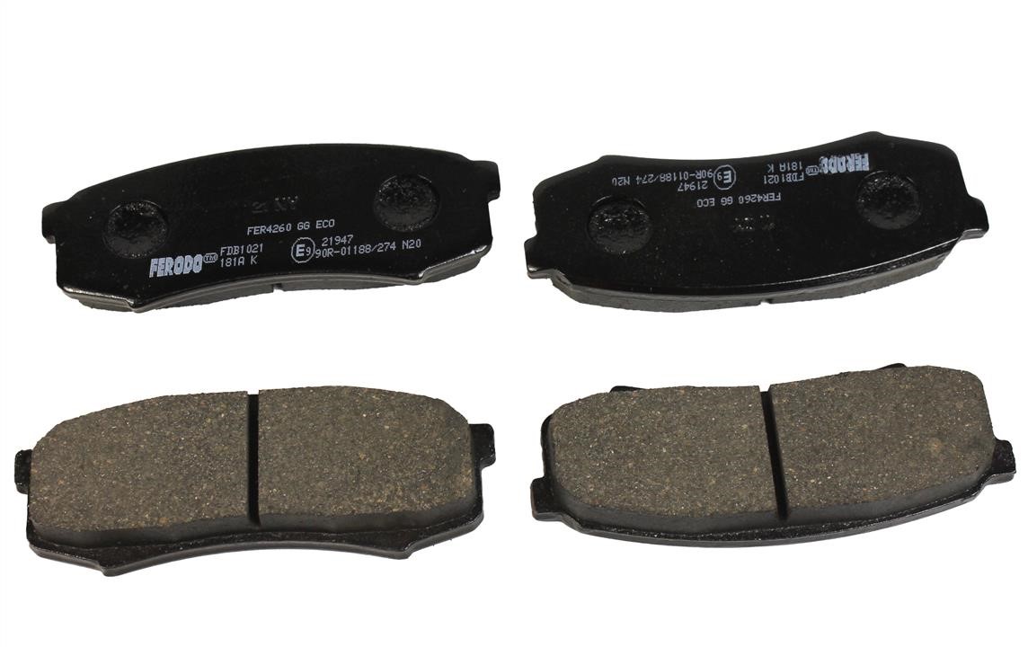 Ferodo FDB1021 FERODO PREMIER disc brake pads, set FDB1021