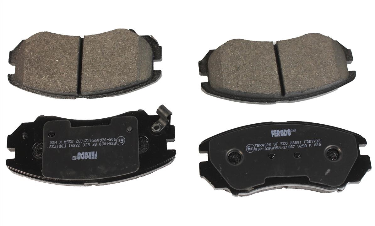 Ferodo FDB1733 FERODO PREMIER disc brake pads, set FDB1733