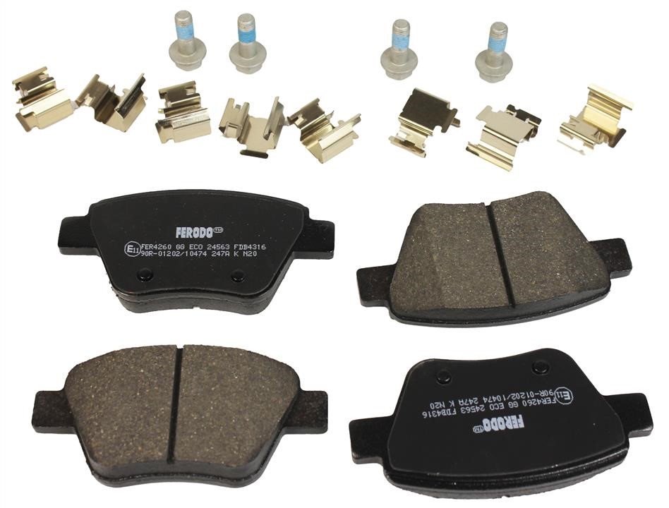 Ferodo FDB4316 FERODO PREMIER disc brake pads, set FDB4316