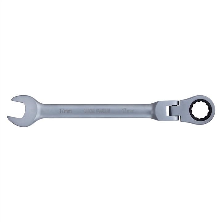 Open-end ratchet wrench with joint 17mm CrV satine Sigma 6022671