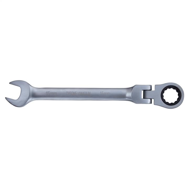 Open-end ratchet wrench with joint 15mm CrV satine Sigma 6022651