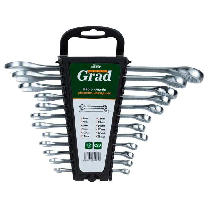 Grad 6010945 Open-end wrenches 12pcs (6-14, 17, 19, 22mm) CrV 6010945