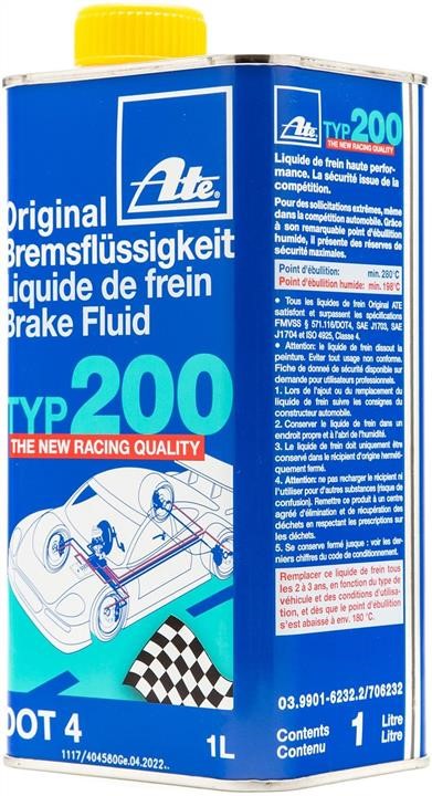 Ate Brake fluid DOT 4TYP 200, 1 l – price