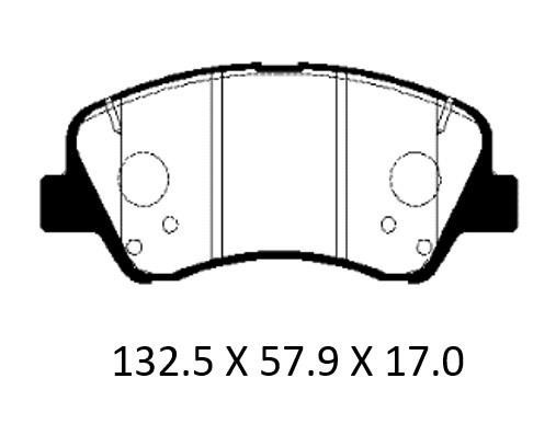 Patron PBP188KOR Brake Pad Set, disc brake PBP188KOR