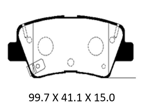 Patron PBP189KOR Brake Pad Set, disc brake PBP189KOR