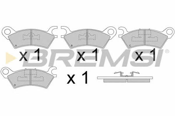 Bremsi BP2250 Brake Pad Set, disc brake BP2250