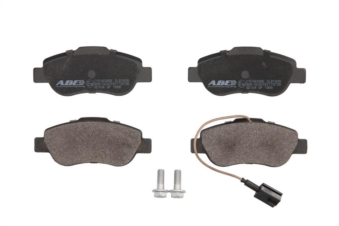 ABE C1F063ABE Front disc brake pads, set C1F063ABE