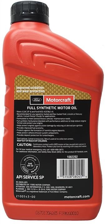 Buy Motorcraft XO0W20-QFS at a low price in United Arab Emirates!